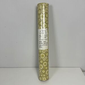 VTG Warner Co Wallpaper Yellow Green Floral Wallcovering Pre-Pasted Roll LPC-665
